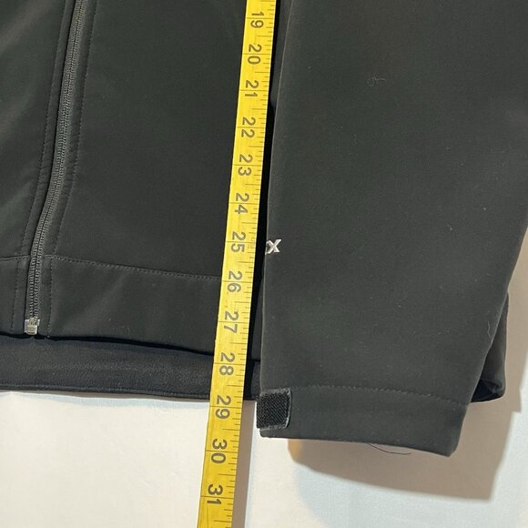 The North Face Men’s Large Jacket Black Apex Softshell Wind Resistant Full Zipp - Picture 8 of 14